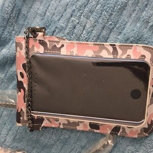 Olive Green and Pink Camouflage Crossbody NWOT